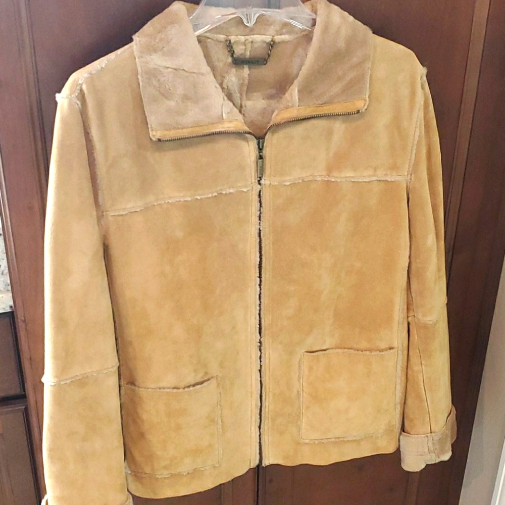 Leather Suede Coat